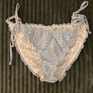 Searsucker 'Ruched' Bikini Bottom 14